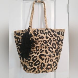 Boho Chic Jute Woven Bag Natural Fiber Lightweight Summer Style